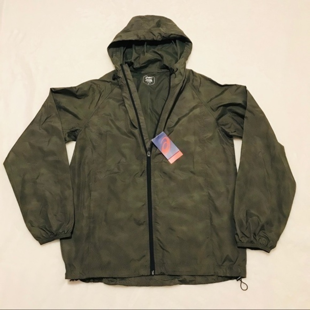 Asics Water & Wind Repellent Packable Jacket sz M